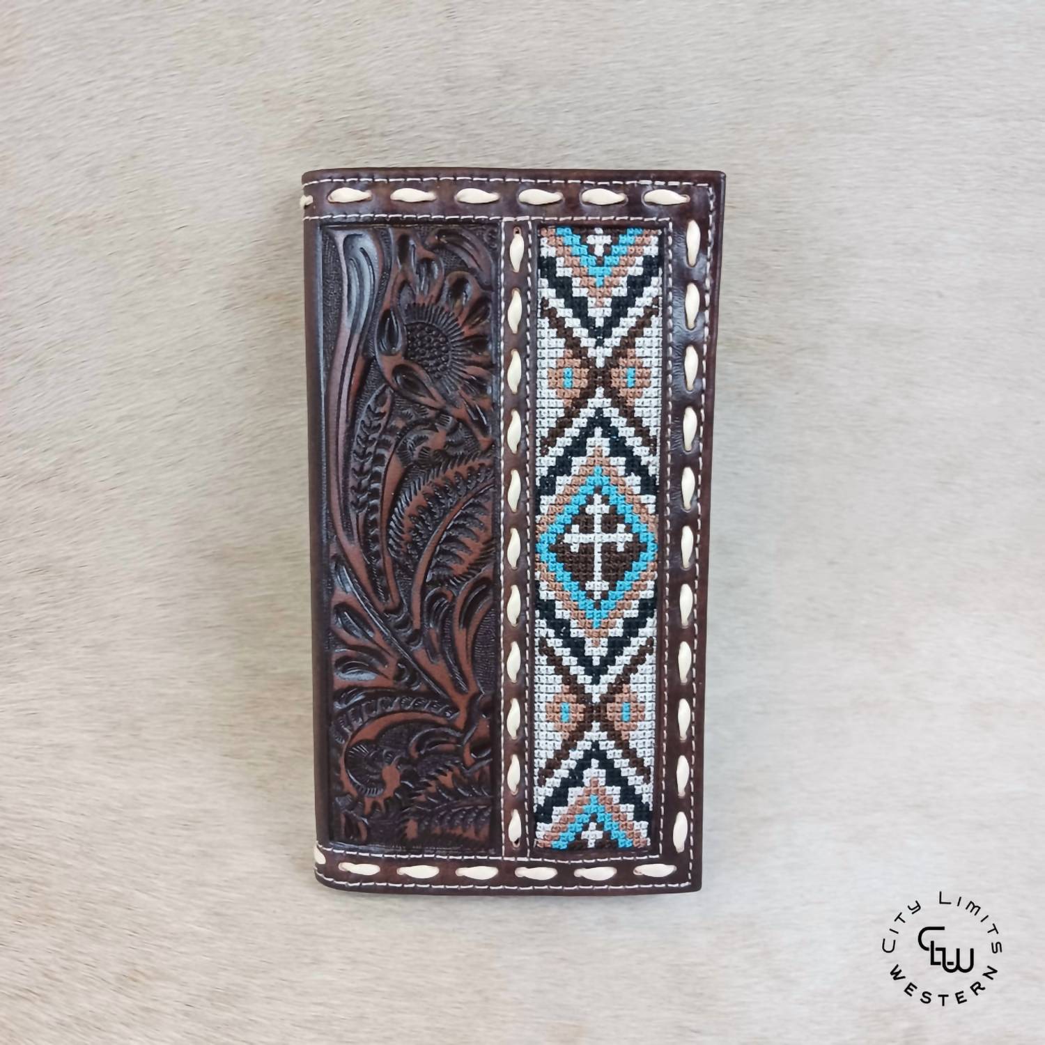 Nocona Boots - Men's Floral Embossed Rodeo Wallet