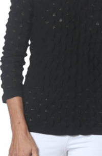 J'Envie/Eli - Textured V Neck Top