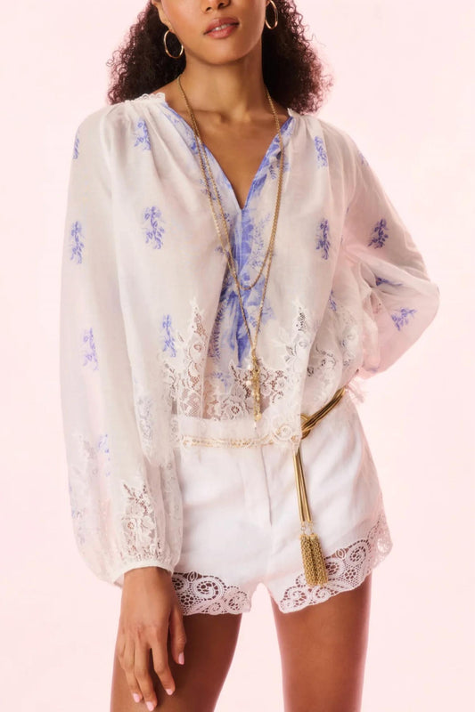 Loveshackfancy - Dresner Cotton Lace Top