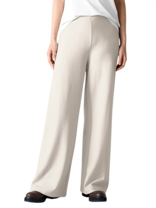 Eileen Fisher - Felted Wool Jersey Wide-Leg Long Pant