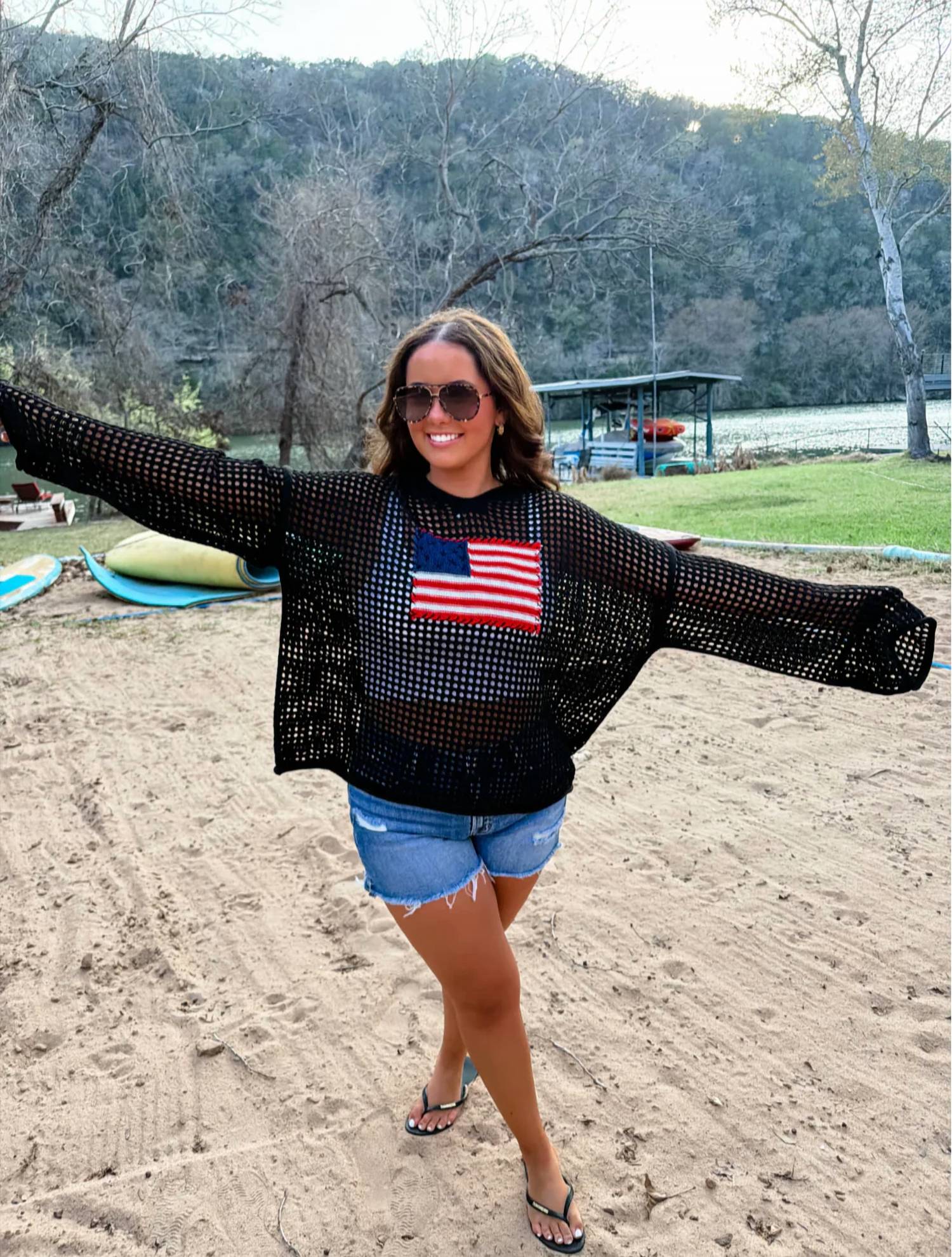 Blakeley - Freedom Flag Patch Pullover