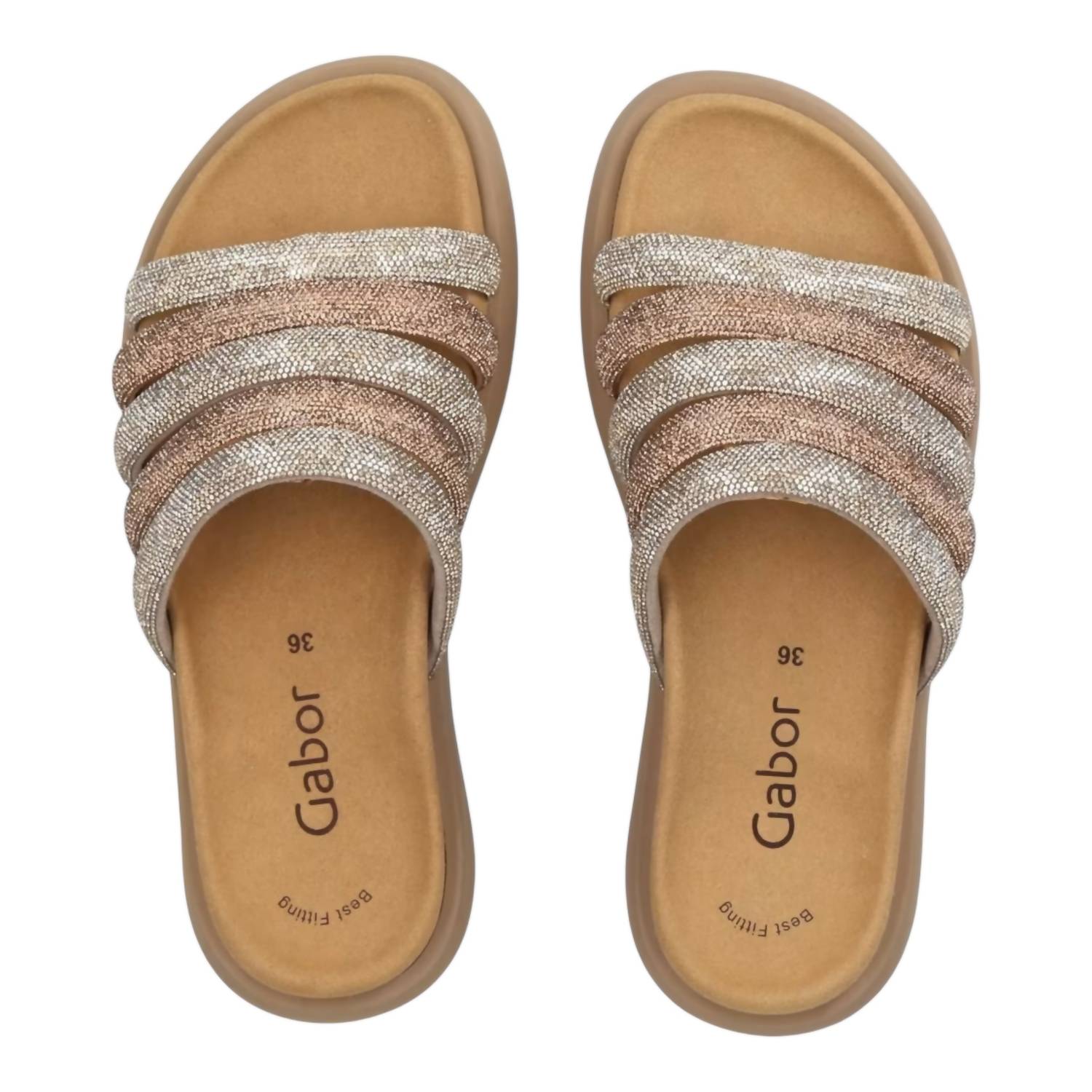 Gabor - Women's Abbott Metallic Slide