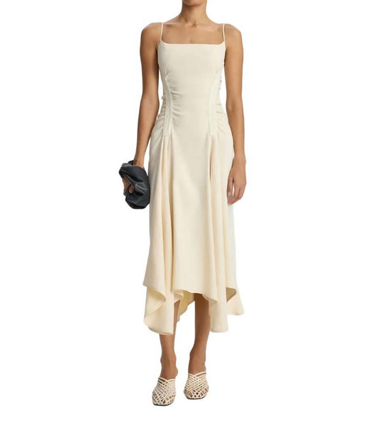 A.L.C. - SILVIA STRETCH LINEN MIDI DRESS