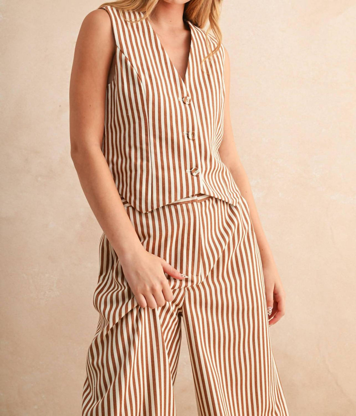 Miou Muse - Women's Aperol Button Vest