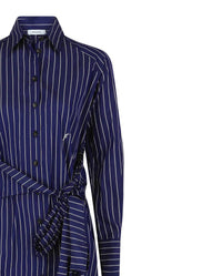 Salvatore Ferragamo - Women's Pinstriped Shirt Dress
