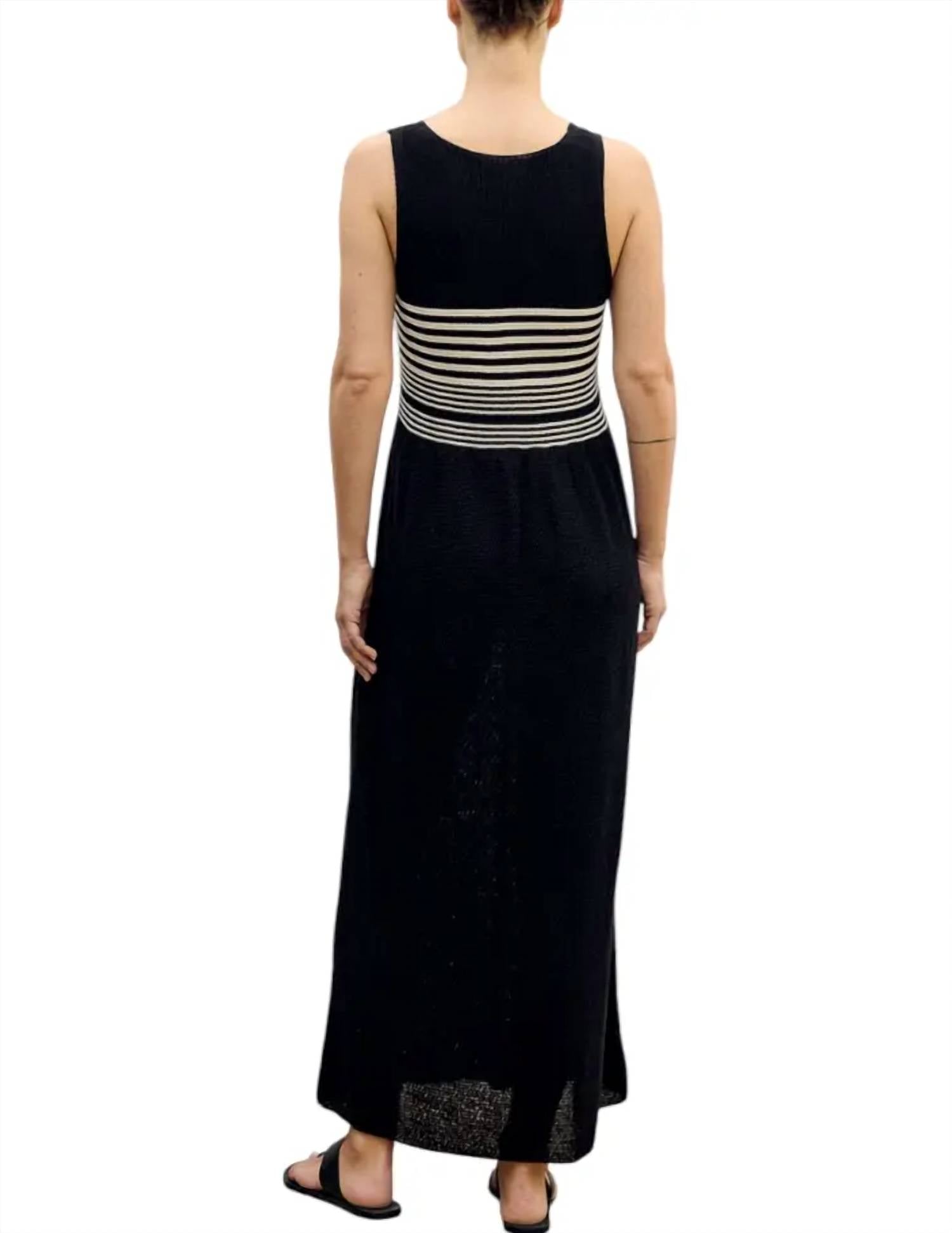 Sita Murt - Stripe Detail Knitted Midi Dress