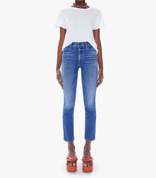 Mother - Mid Rise Dazzler Ankle Jean