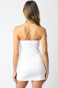 Olivaceous - Nancy Strapless Mini Dress