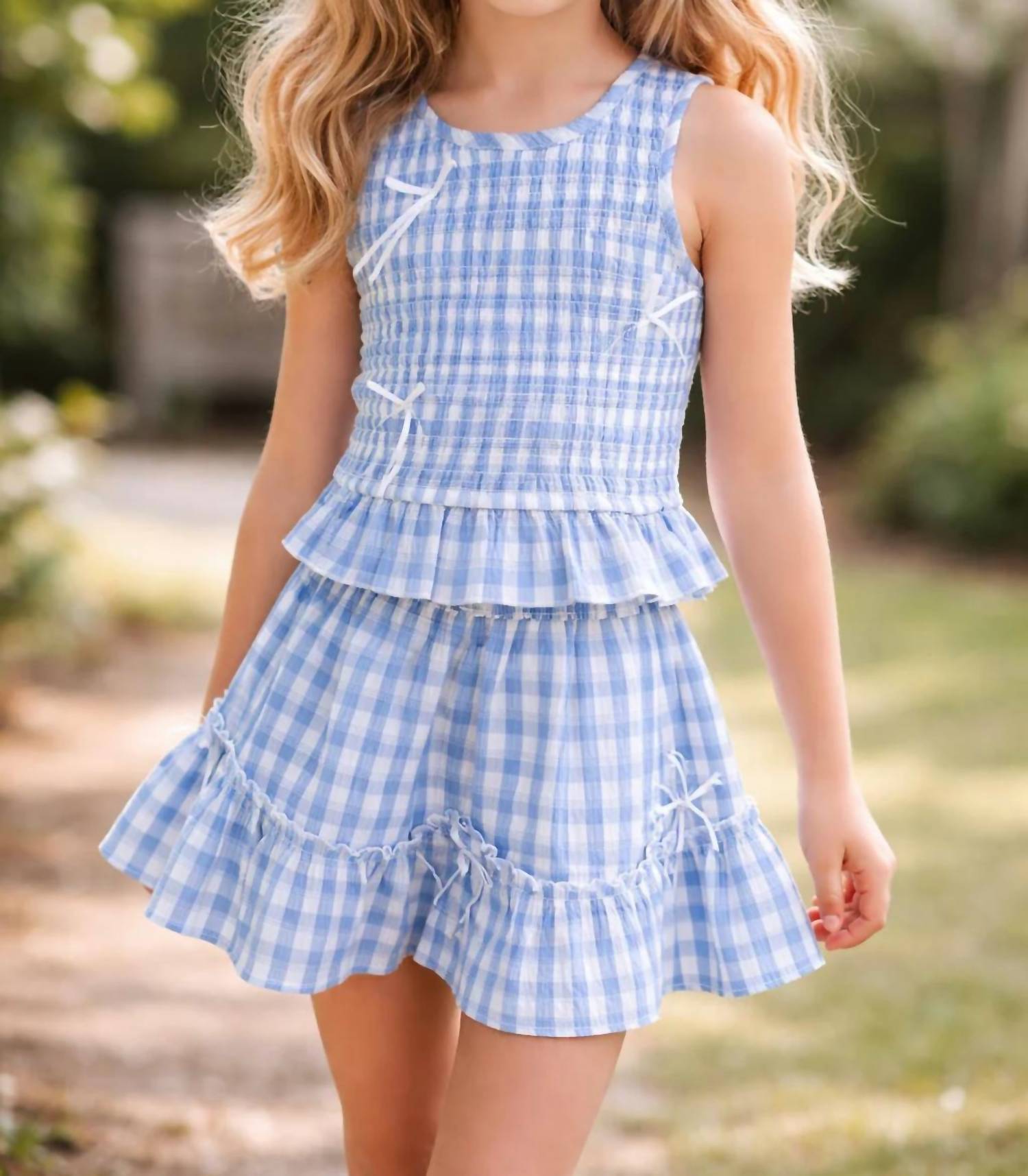 Hannah Banana - Smocked Gingham Top