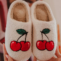 Katydid - Women's Cherry Stem Fuzzy Slippers