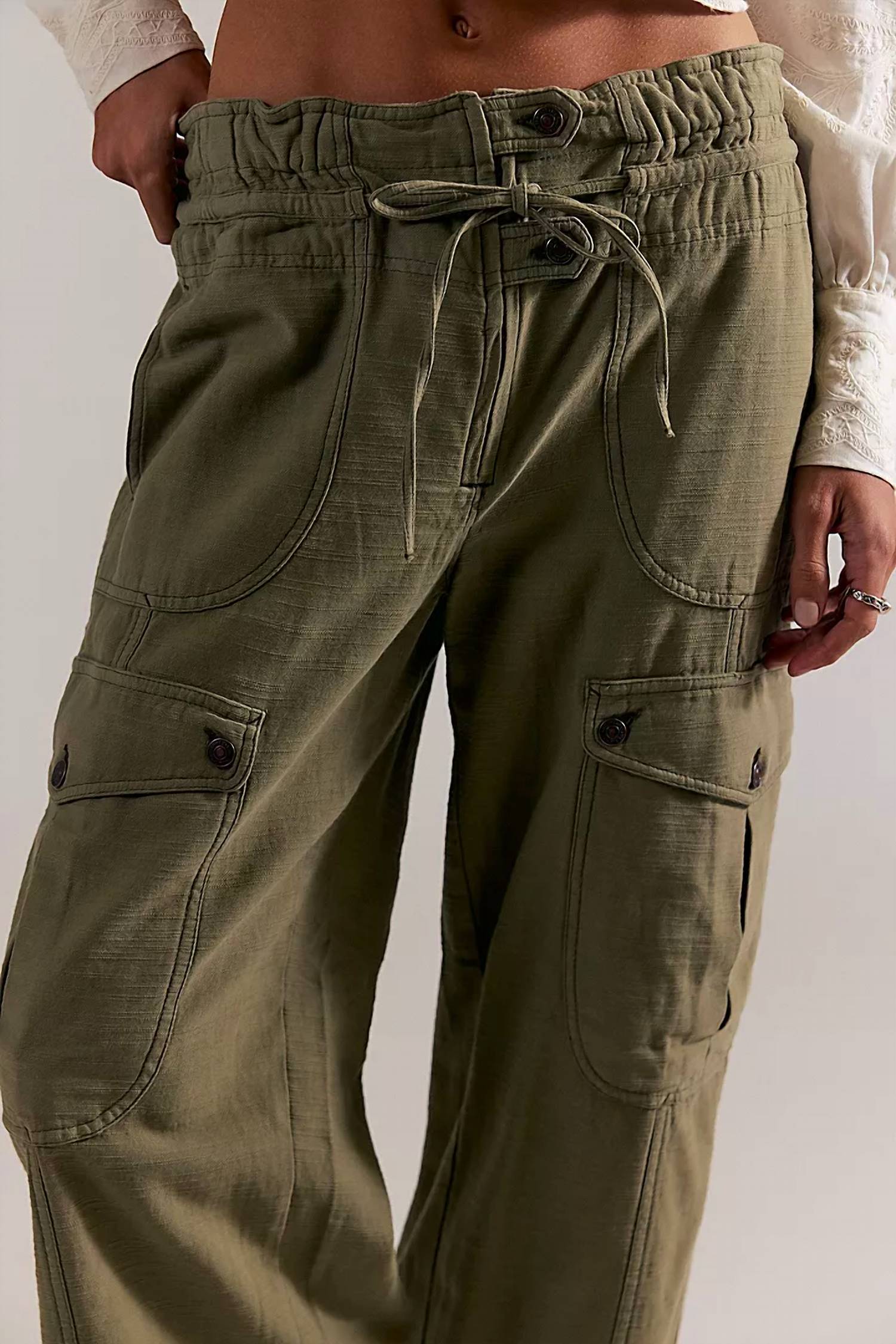 Free People - Park Ave Pull-On Cargo Pants