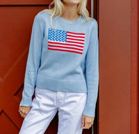 Sail To Sable - Cropped Flag Sweater