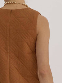 Entro - Women's Button Quilted Dress