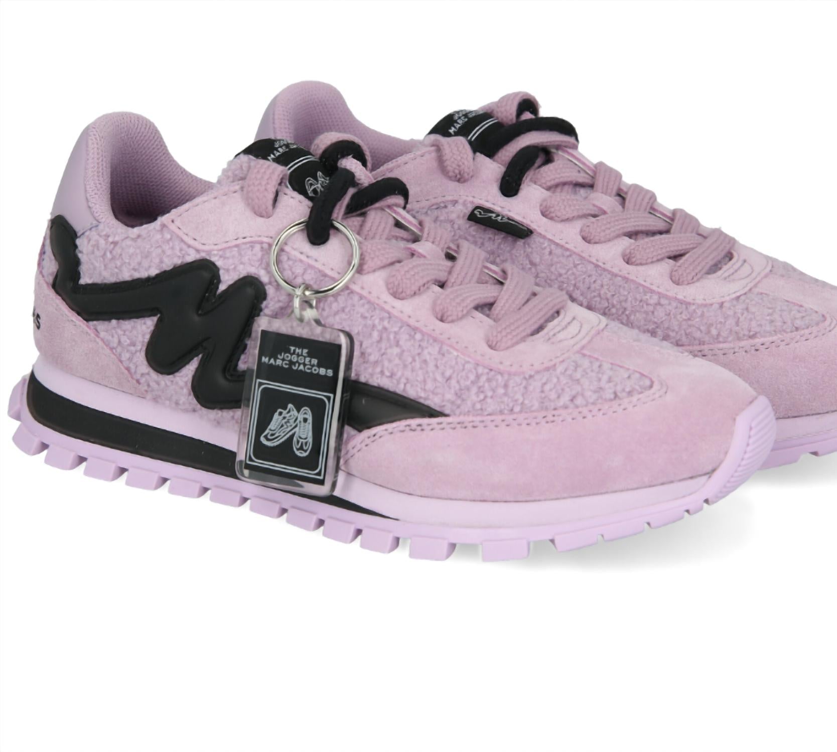 The Marc Jacobs Kids Women's The Teddy Leather Sneakers in purple - women's sneaker - alternate view
