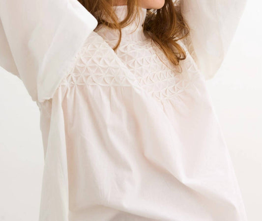 Hatch - Scarlett Smocked Top