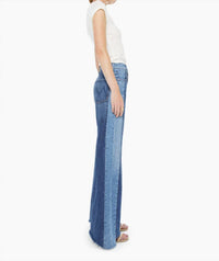 Mother - Tux Sidestepper Sneak Fray Wide Leg Jeans