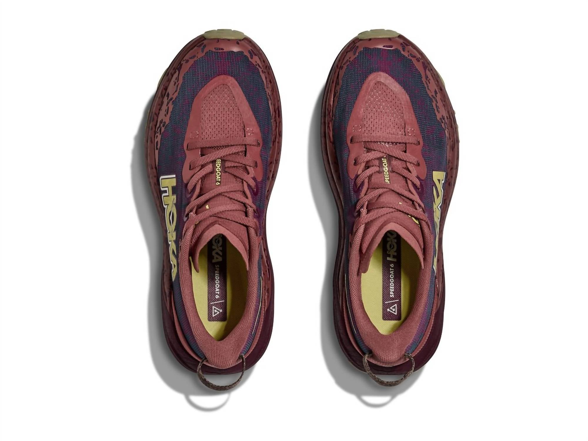 Hoka Women's Speedgoat 6 Trail Running Shoes in rouge black cherry - women's shoe - view 5