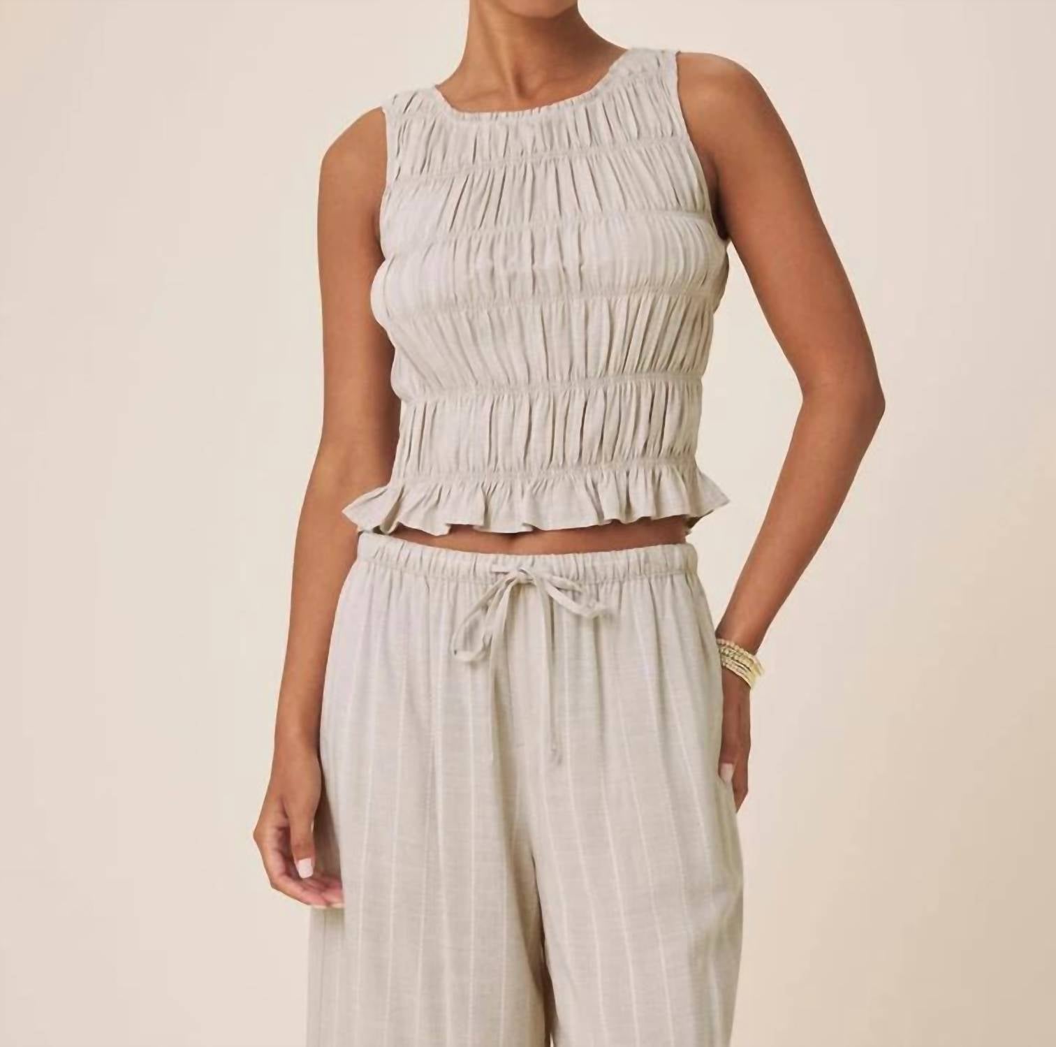 Splendid - Bianca Sleeveless Smocked Tank