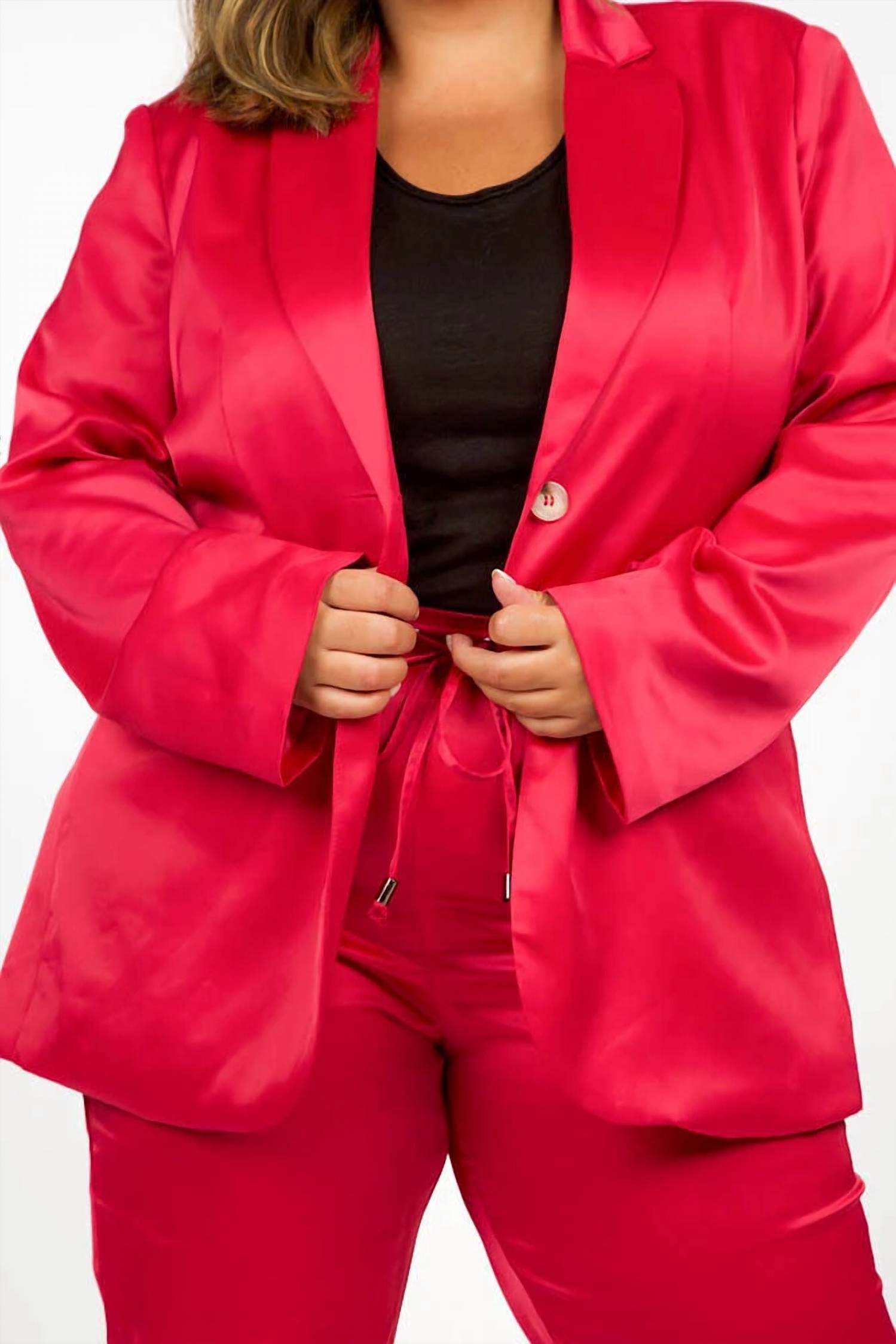 Geegee - Two Piece Set Jacket And Pants - Plus