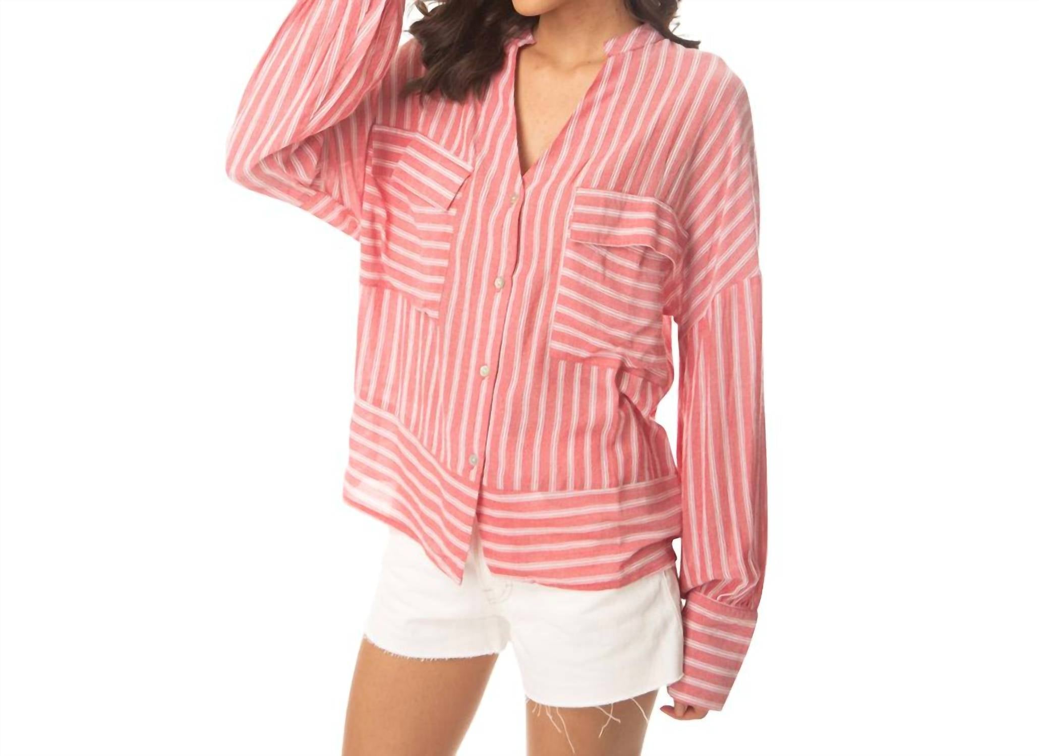 Myra - Striped Oversize Shirt