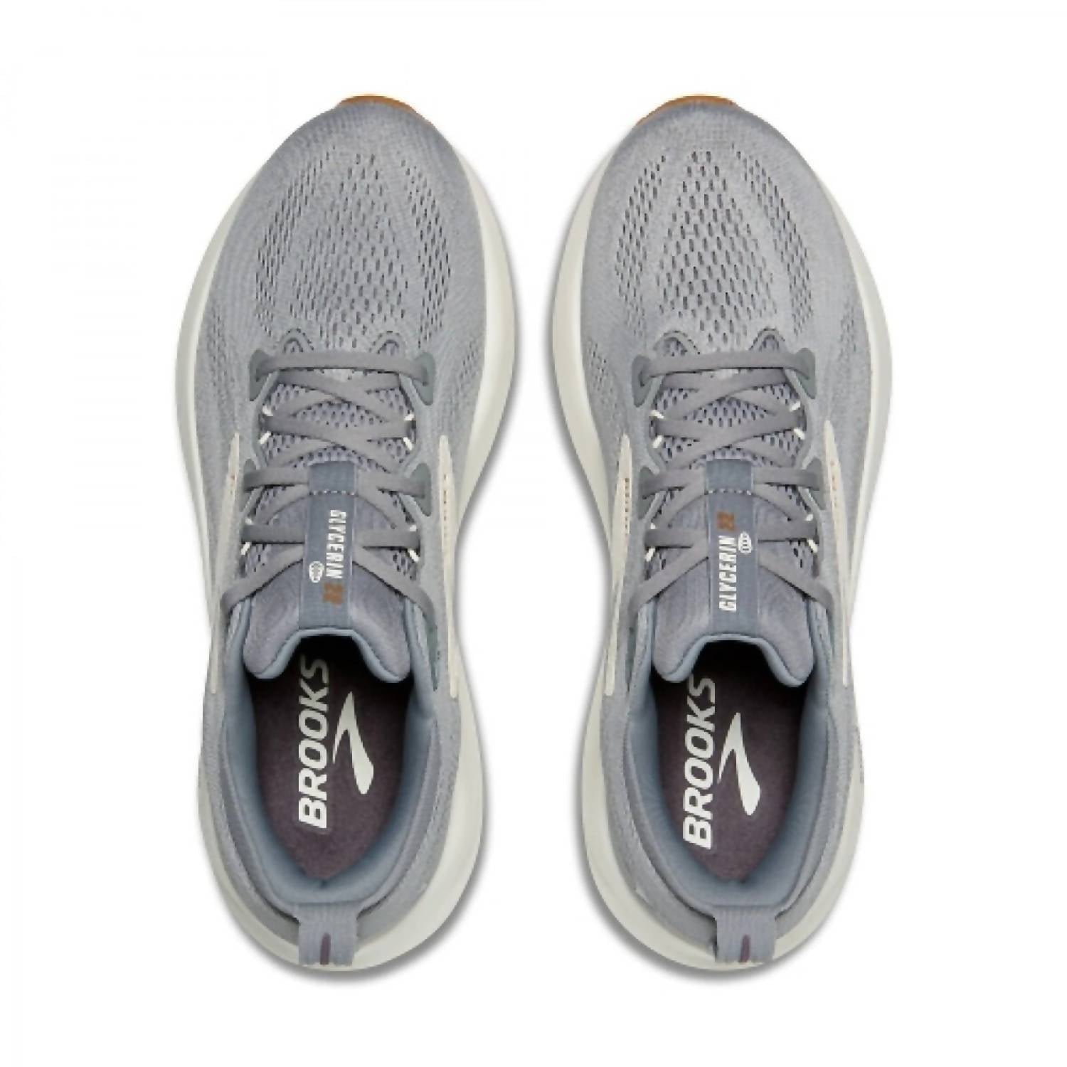BROOKS Men's Glycerin 22 Running Shoes in primer gray gray honey ginger 2 - men's shoe - view 6