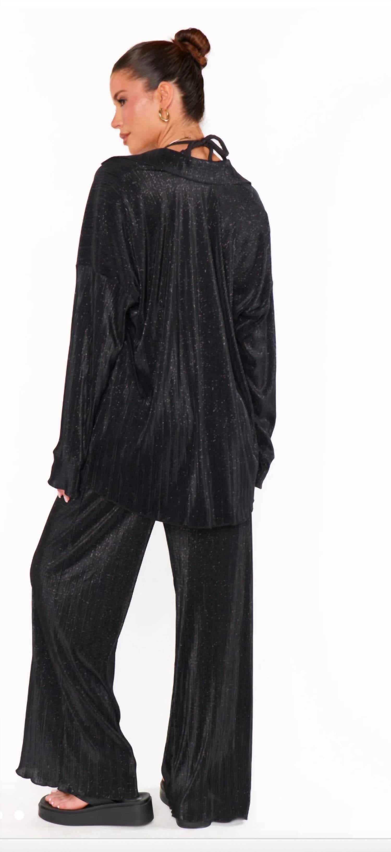 Show Me Your Mumu - Black Sparkle Pants