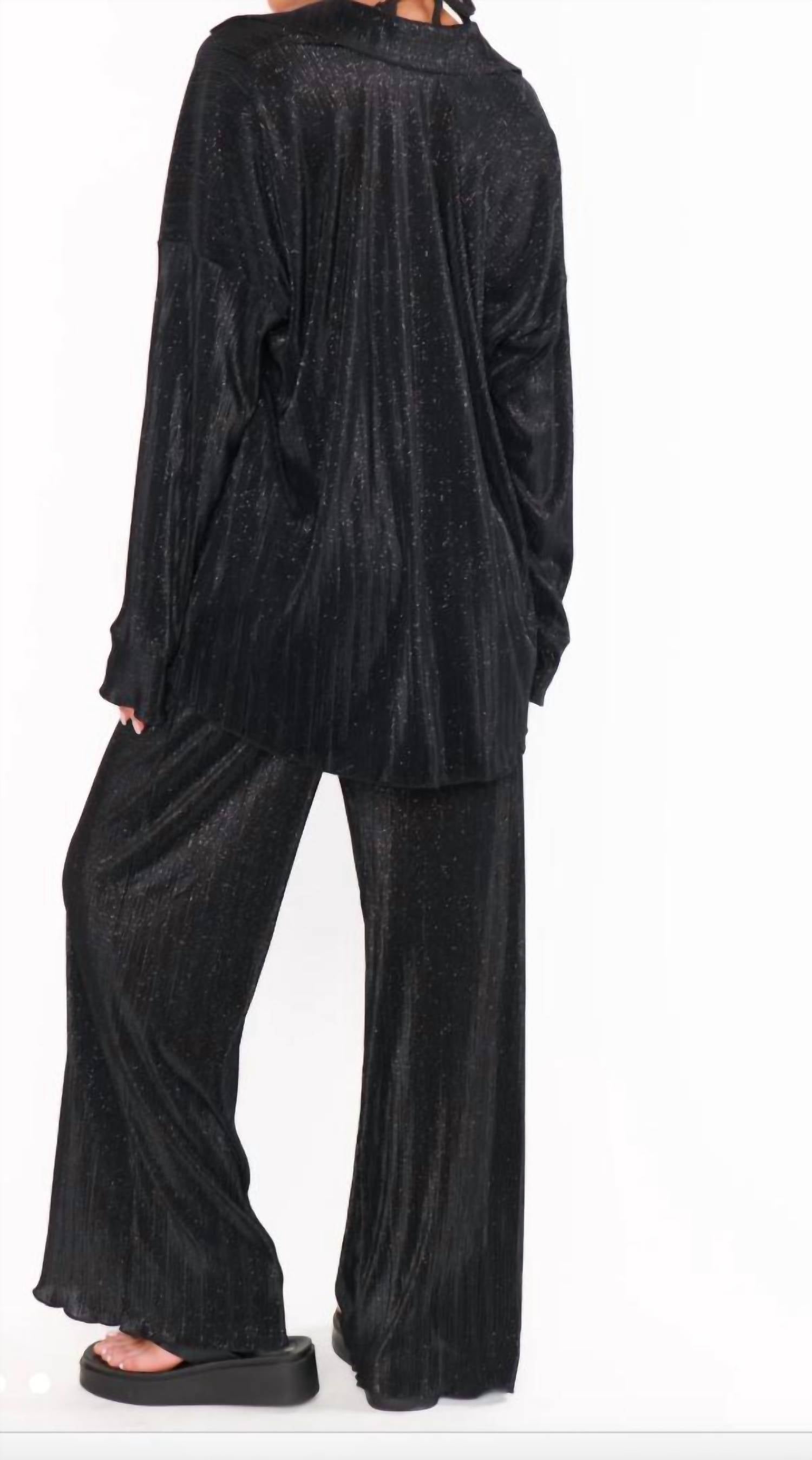 Show Me Your Mumu - Black Sparkle Pants