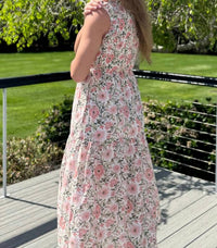 Mint - Mira Smocked Floral Midi Dress