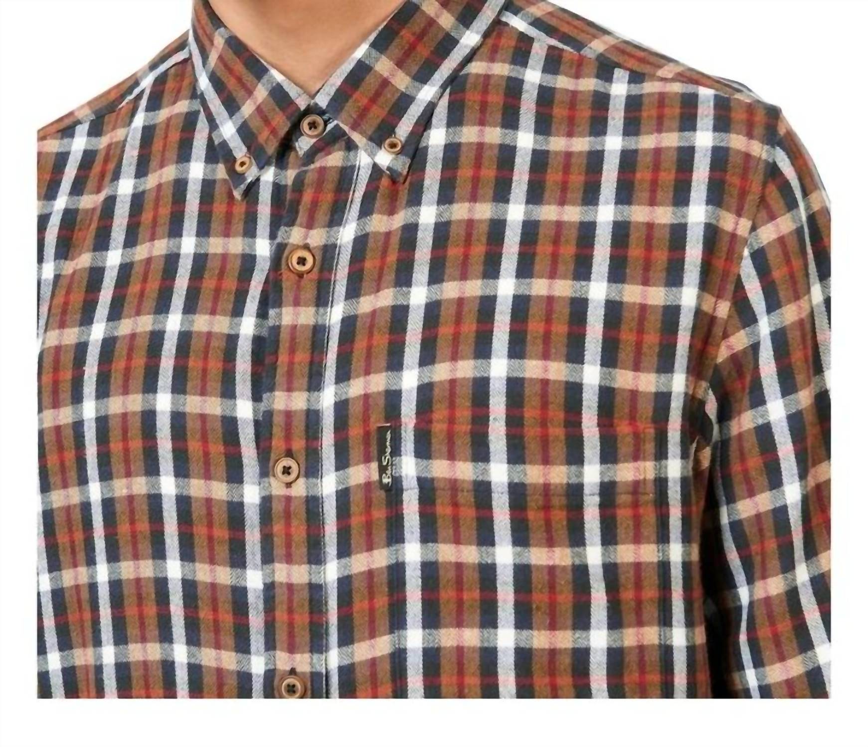 Ben Sherman - Herringbone Check Long Sleeve Shirt