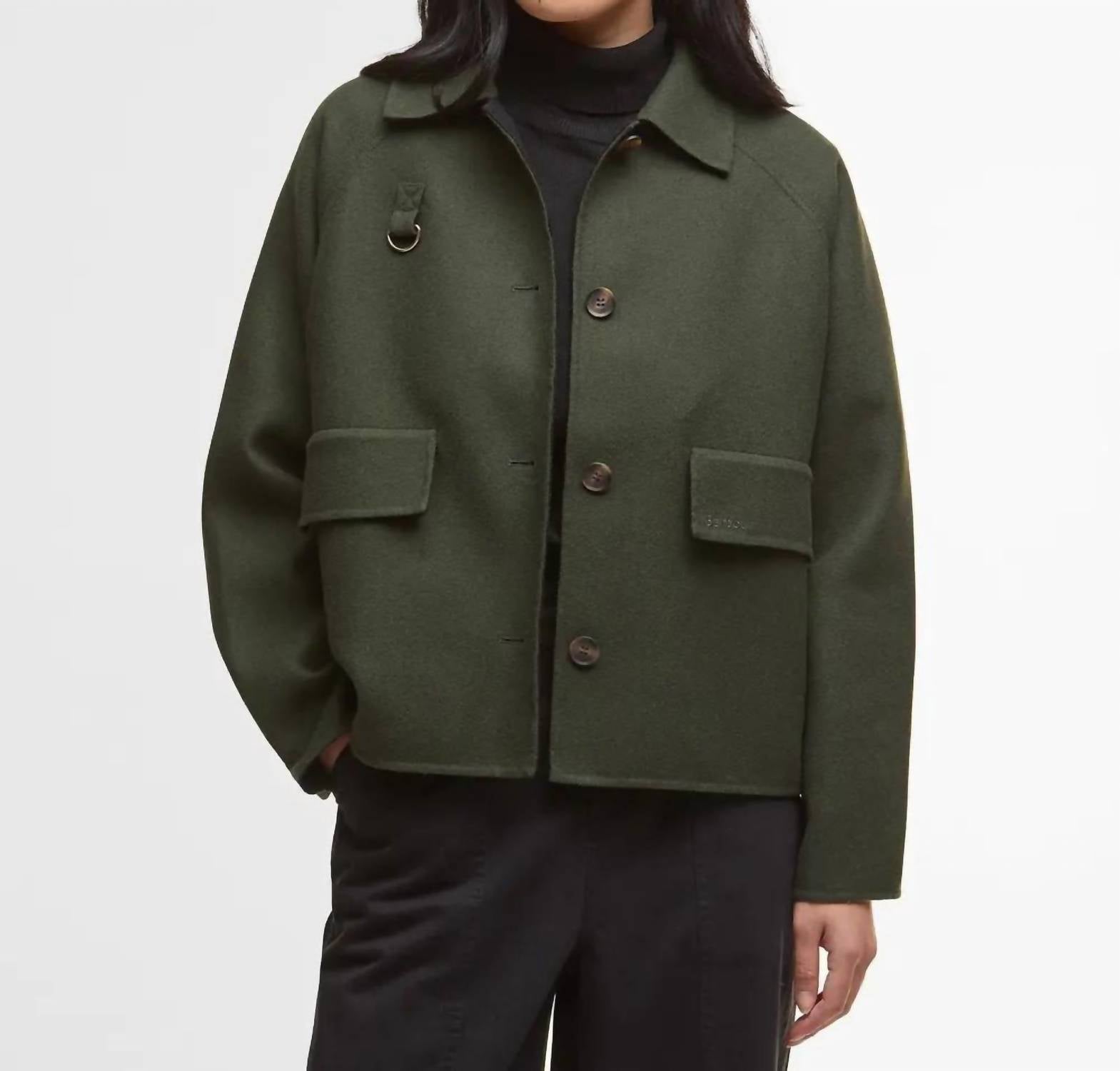Barbour - Leonie Cropped Wool Blend Overshirt