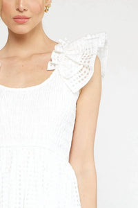 Entro - Shadow Grid Midi Dress