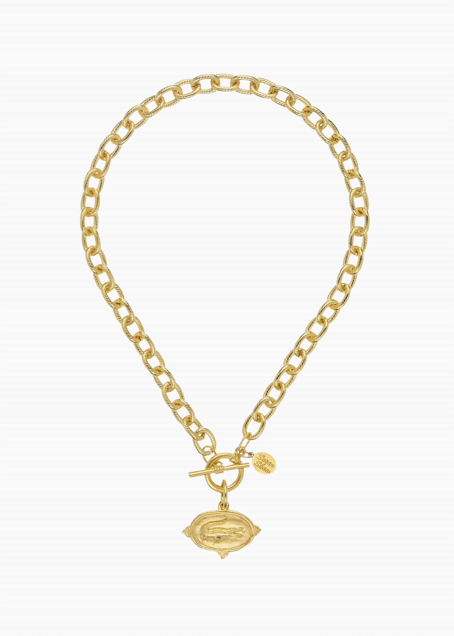 Susan Shaw - Women's Alligator Toggle Necklace