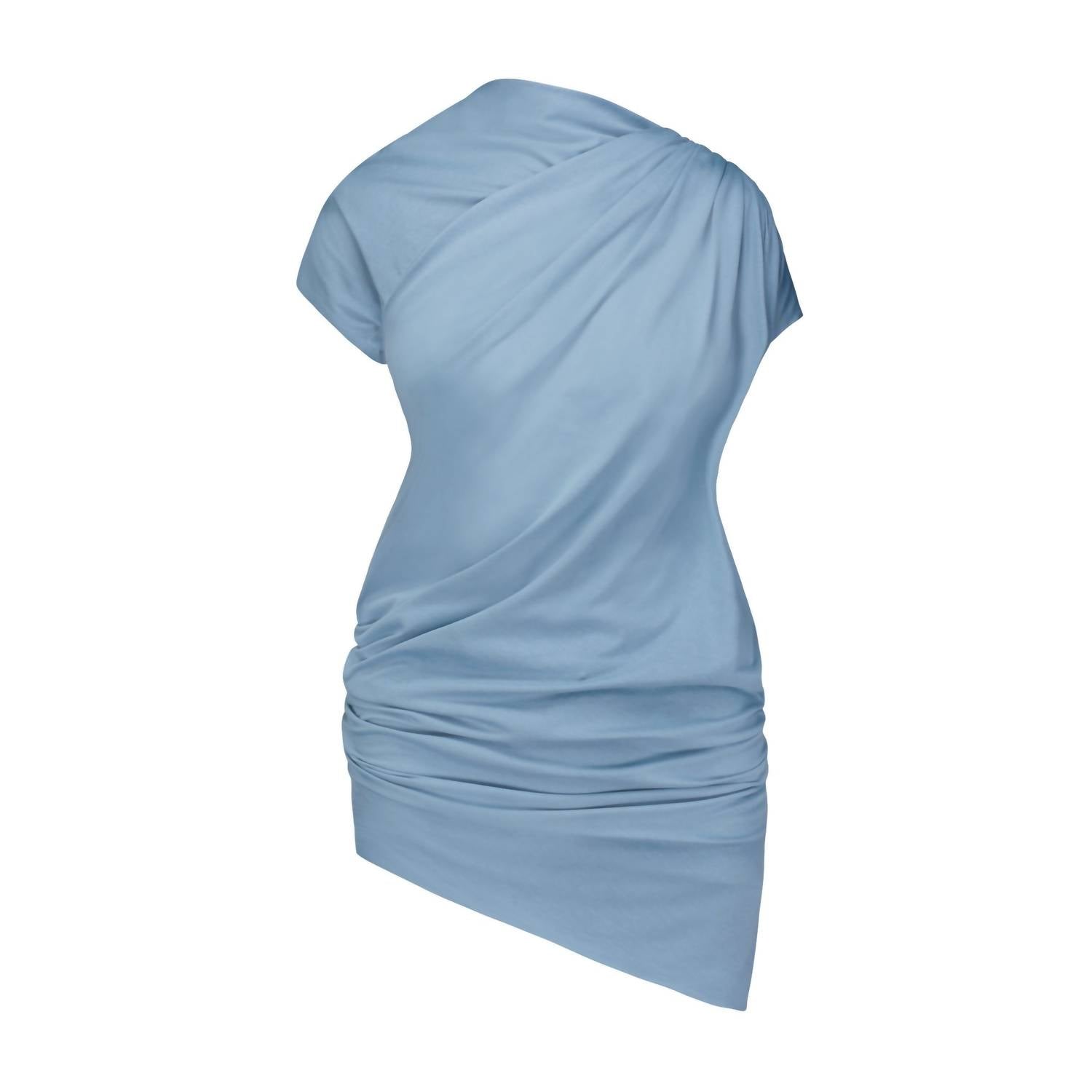 Marina Moscone - Ruched Cap Sleeves Top