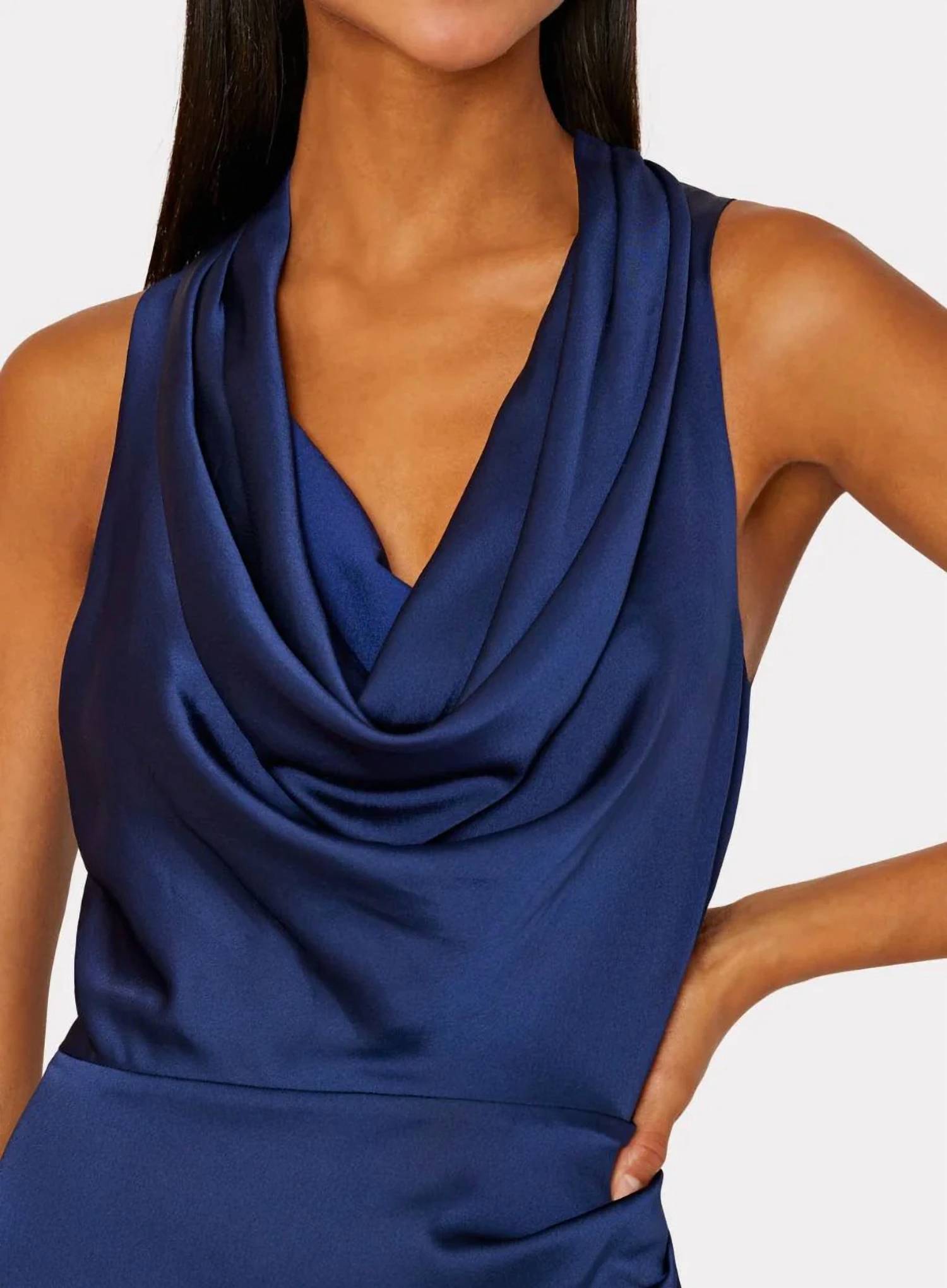 Milly - Nia Satin Cowl Dress