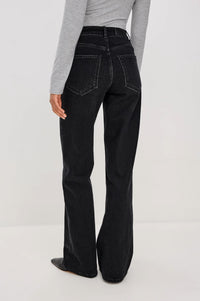 Rails Getty Workwear Wide Leg Jeans in onyx - women's pants - alternate view