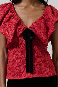 Sugarlips - Maryn Jacquard Luci Babydoll Top