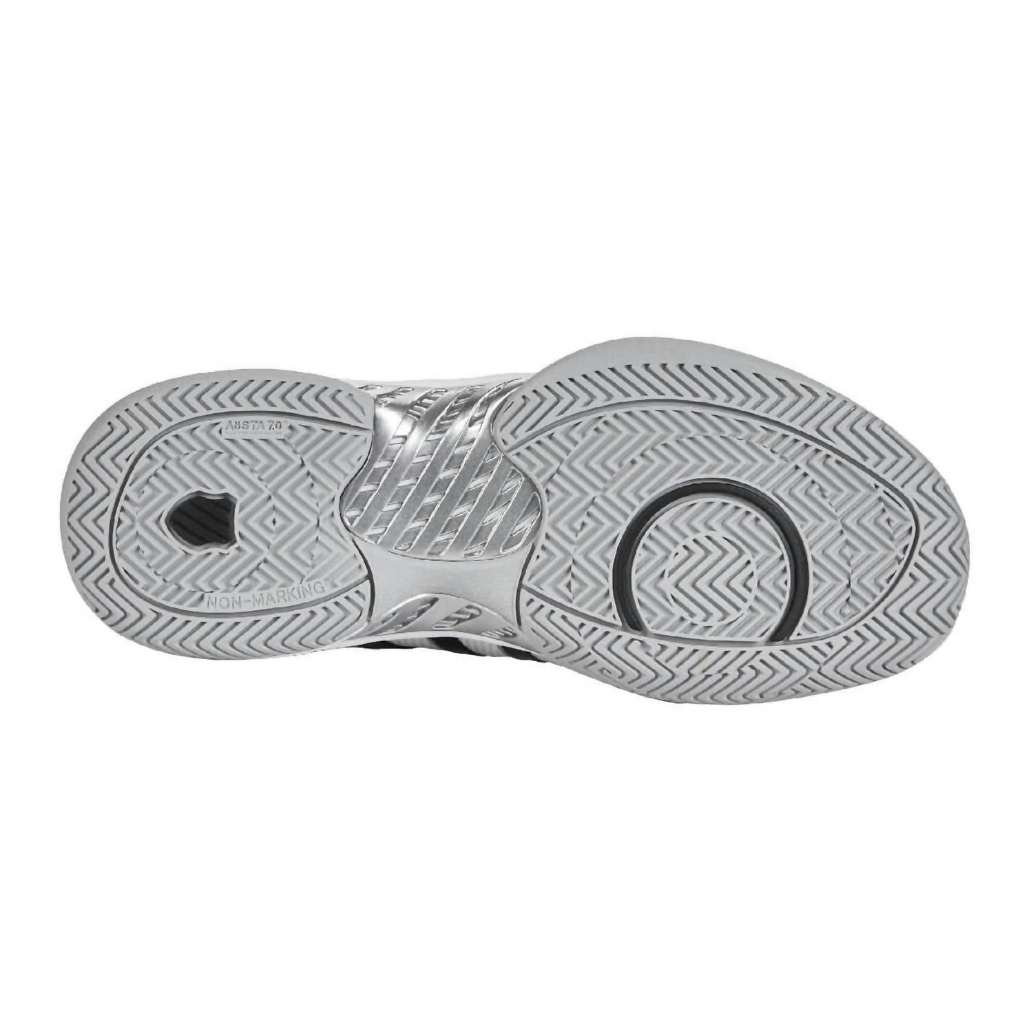 K-Swiss Men's Pickleball Supreme Athletic Shoes in white high rise black - men's shoe - view 6
