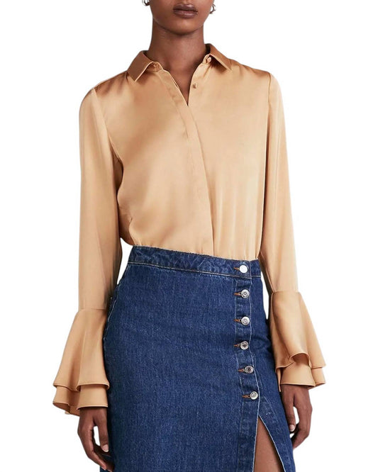 Derek Lam 10 Crosby - Selma Satin Button Blouse