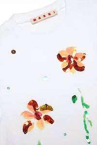 Marni - Kids Embroidered Flower T-shirt