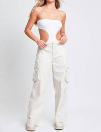 Ymi - High Rise Cargo Jeans