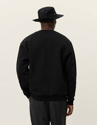 Les Deux Men's Flag Long Sleeve Sweatshirt in black - men's shirt - alternate view