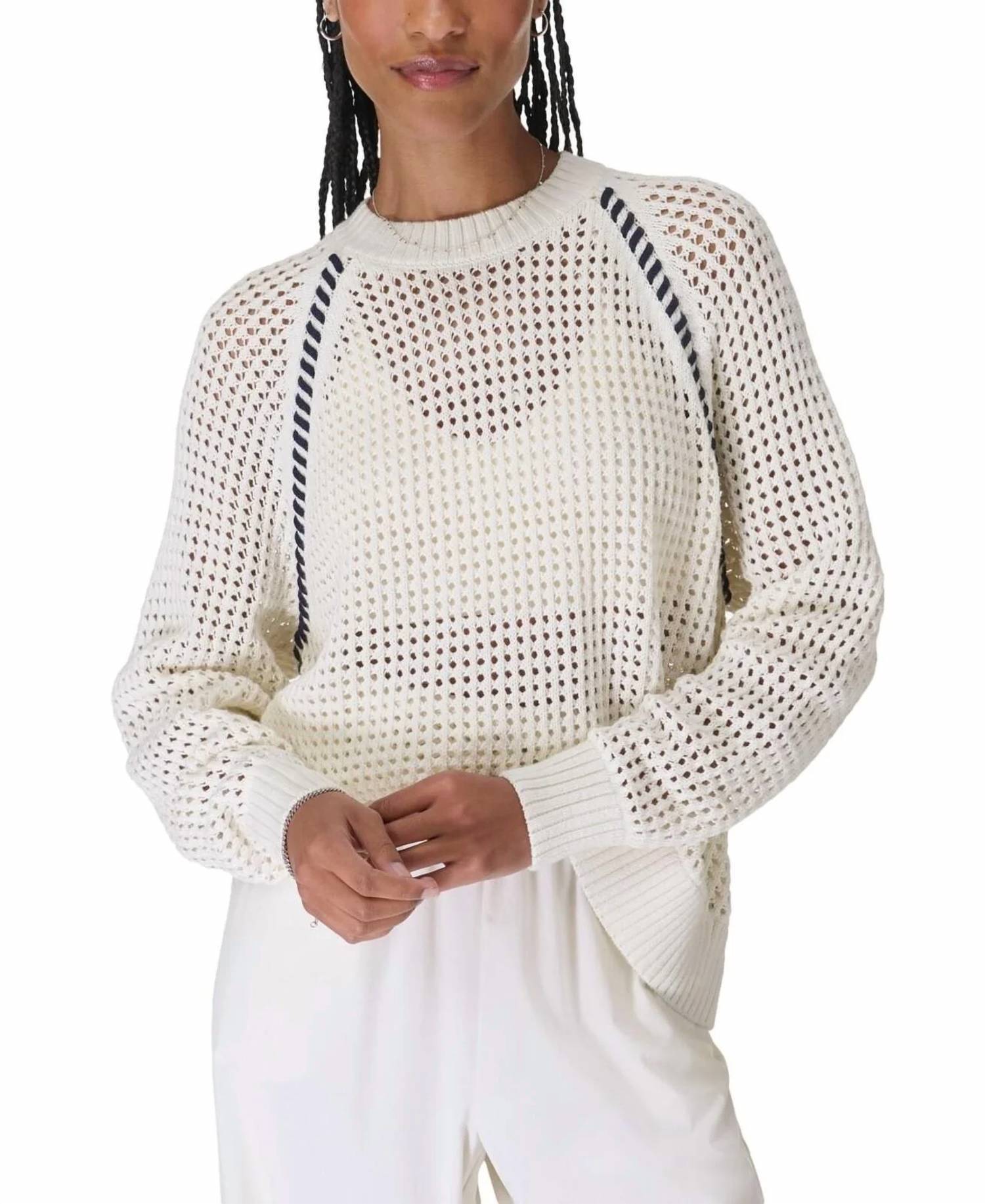 Sweaty Betty - Knitted Whipstitch Pullover Sweater
