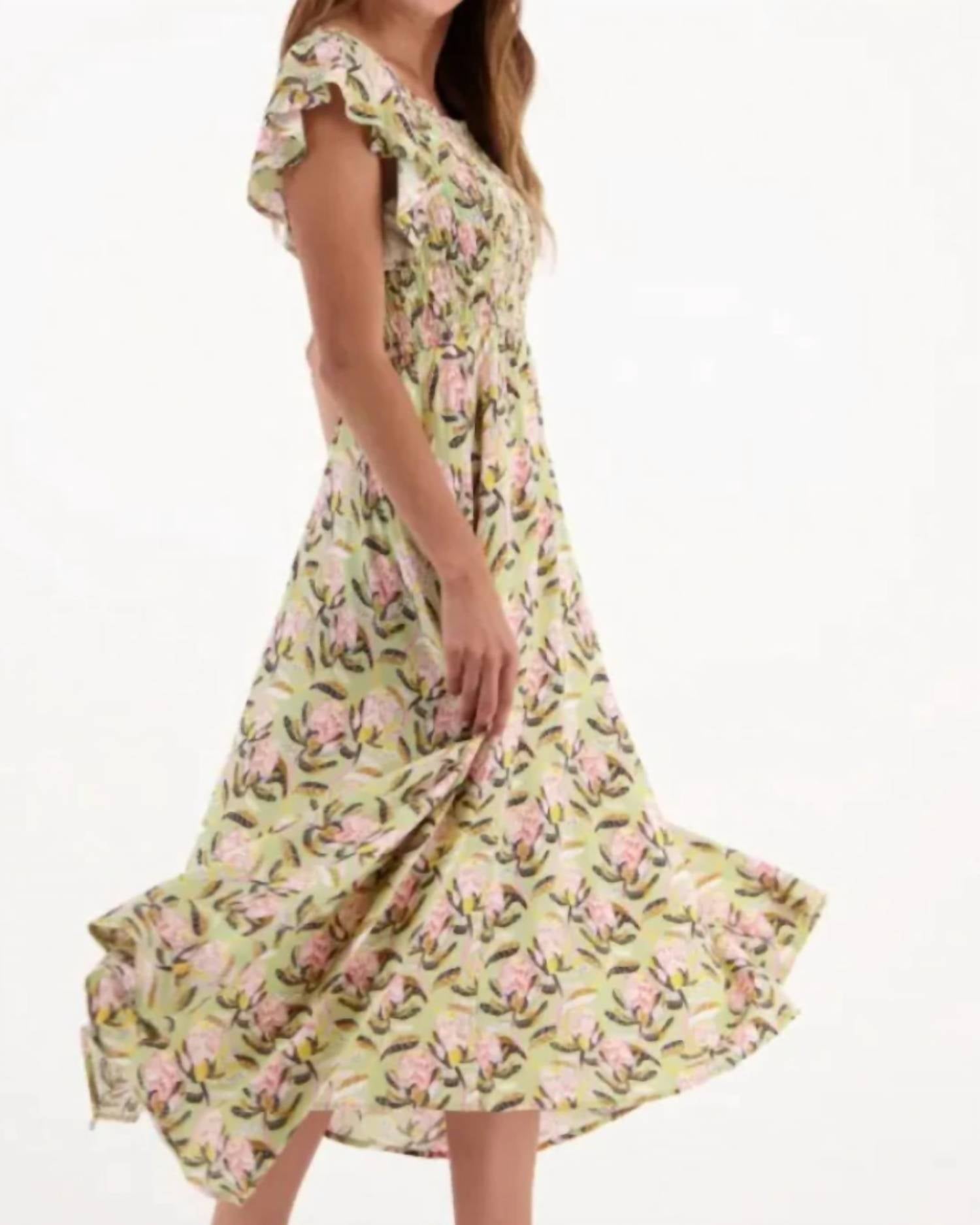 Gabby Isabella - Garden Valley Guac Dress