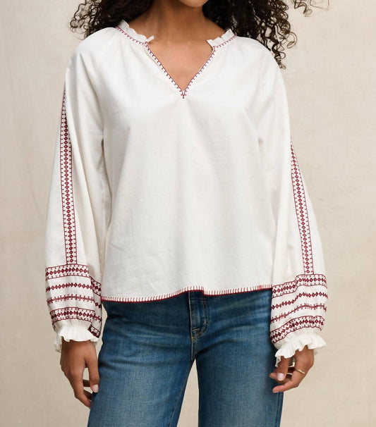 Velvet By Graham & Spencer - Scarlett Long Sleeve Blouse