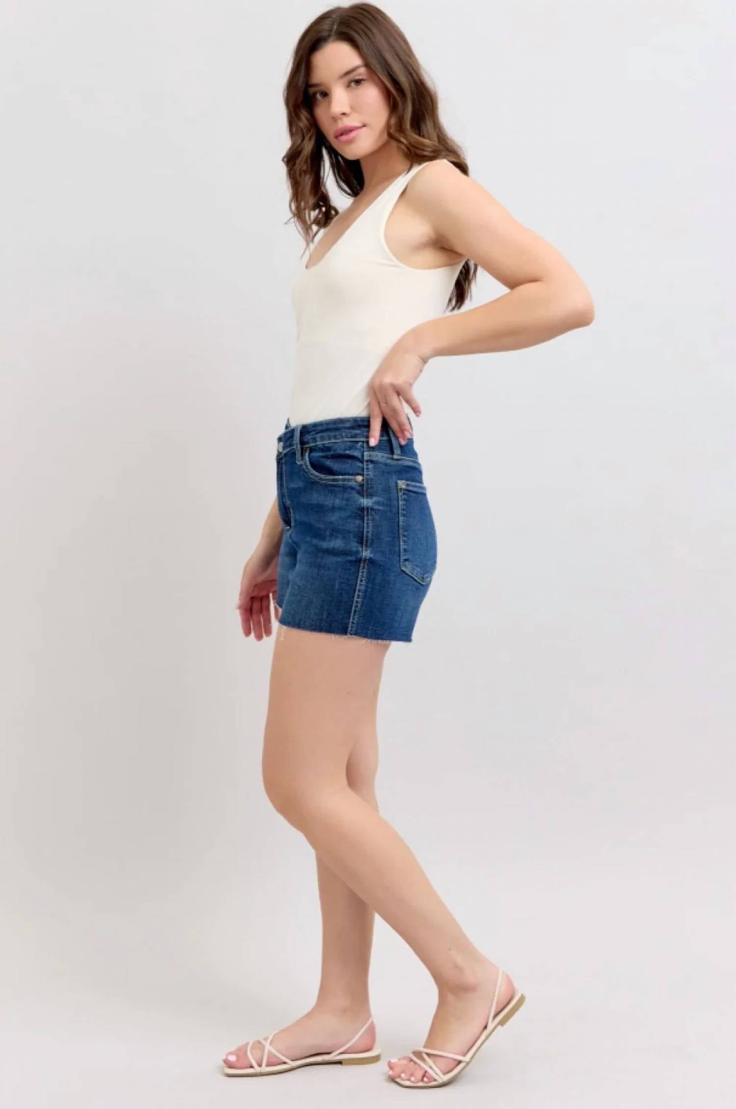 Judy Blue - Criss Cross Shorts