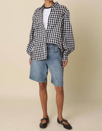 Olivaceous - Haley Gingham Button Down Shirt