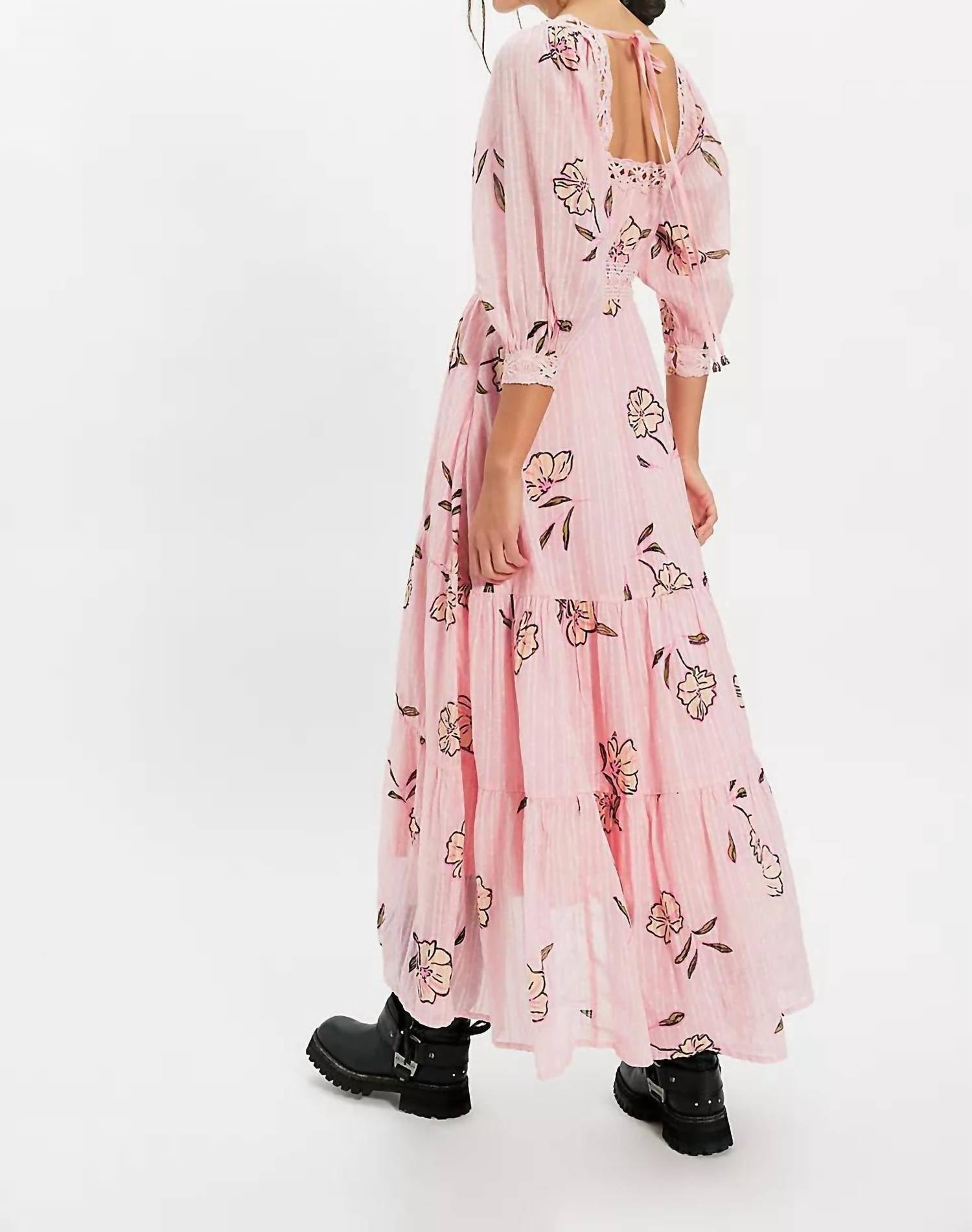 Free People - Morning Meadows Long Sleeve Maxi Dress
