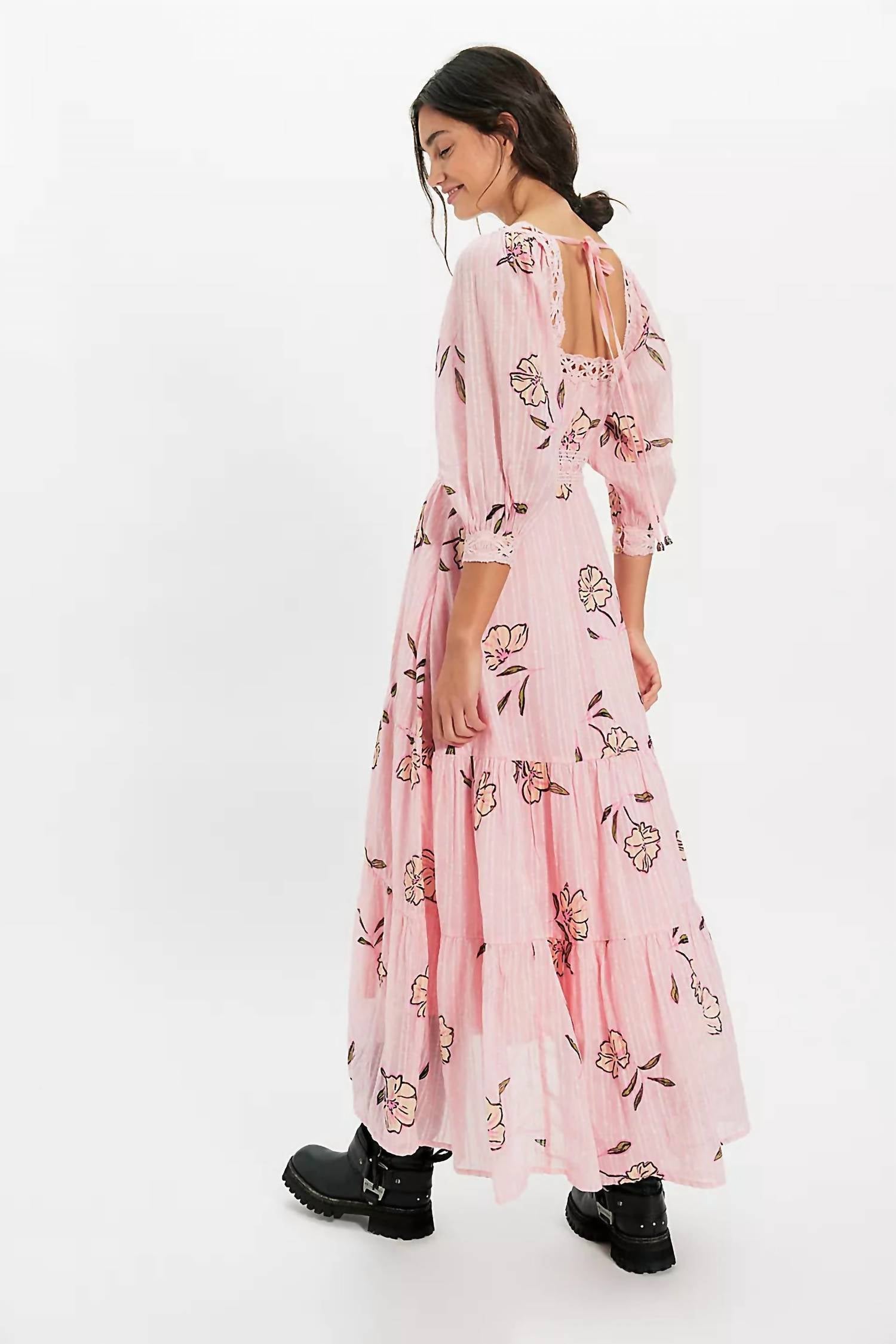 Free People - Morning Meadows Long Sleeve Maxi Dress