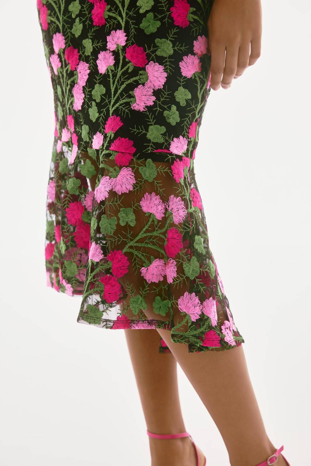 Joseph Ribkoff - Floral V-neck Midi Dress