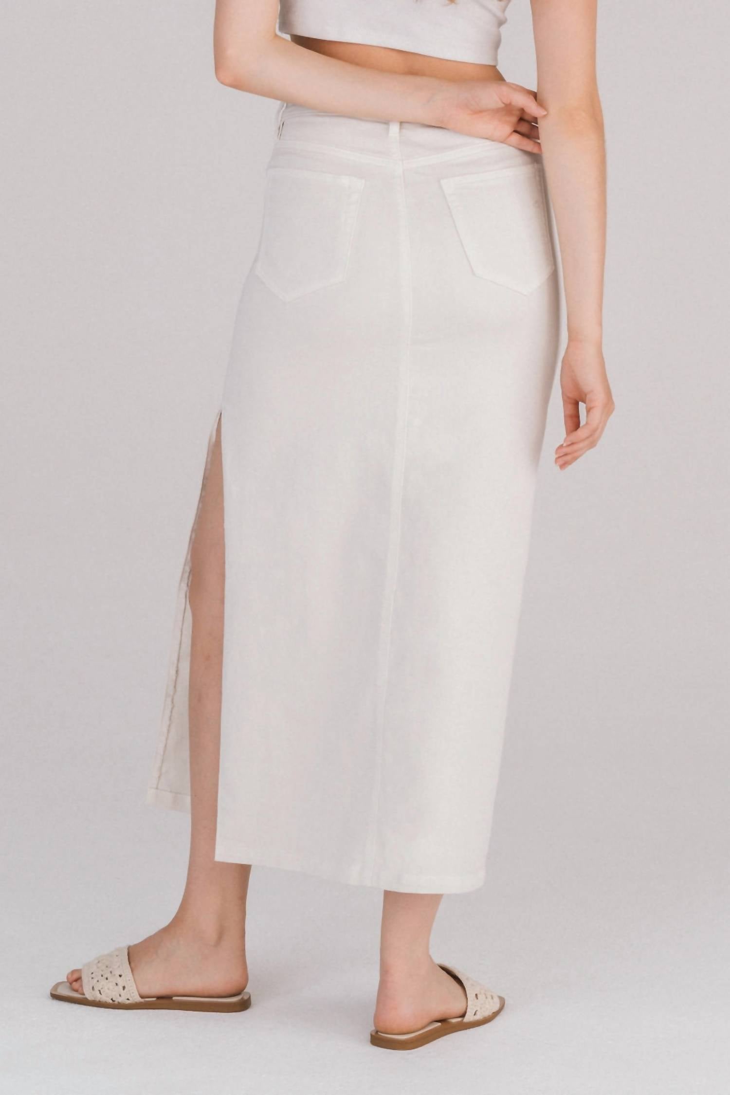 Hidden - Peyton Midi Skirt With Side Slit
